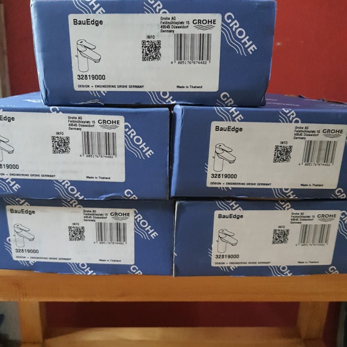 kran wastafel grohe bauedge 32819000 panas dingin