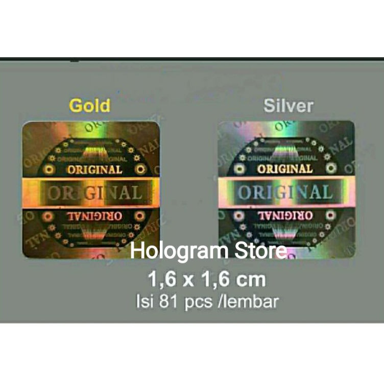 

Terlaku.../ Stiker hologram original 'square'