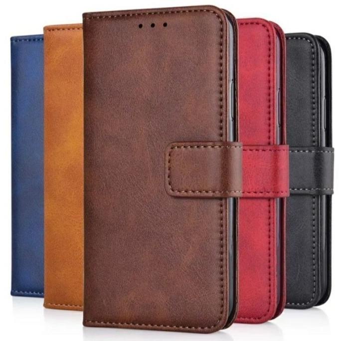 INFINIX SMART HD 4 5 6 CASING FLIP DOMPET KULIT MAGNET CASE HP POLOS