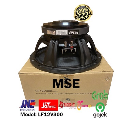SPEAKER KOMPONEN WOOFER 12 INCH ASHLEY LF12V300 ORIGINAL