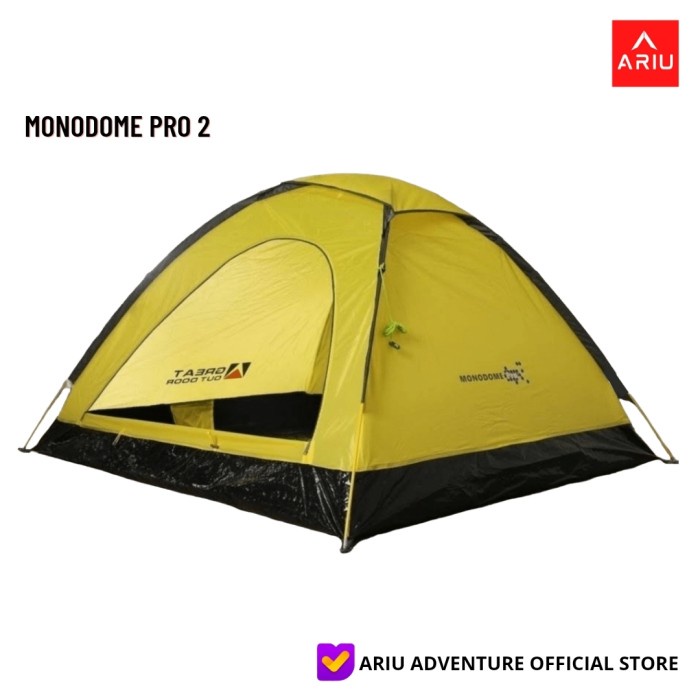 ARIU - TENDA CAMPING GREAT OUTDOOR MONODOME PRO SINGLE LAYER - YELLOW
