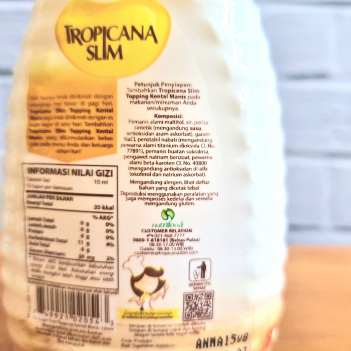 

Slim Topping Kental Manis Sugar Free 150 Ml