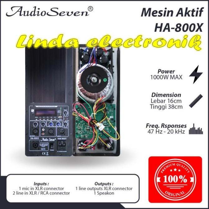 Mesin Speaker Aktif Power Kit Audio Seven Ha 800X 1Psc Ha800X Original Inarahza