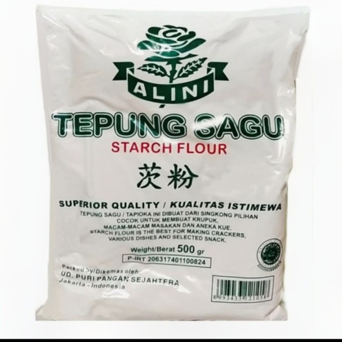 

Terlaris Tepung Sagu Alini Starch Flour Tepung Kanji Singkong 500Gr