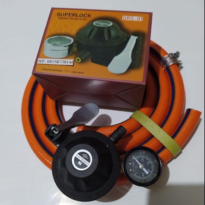 Regulator Bravareg Gas Modena Gascomp Selang Gas LPG 1000 PSI DN ORI