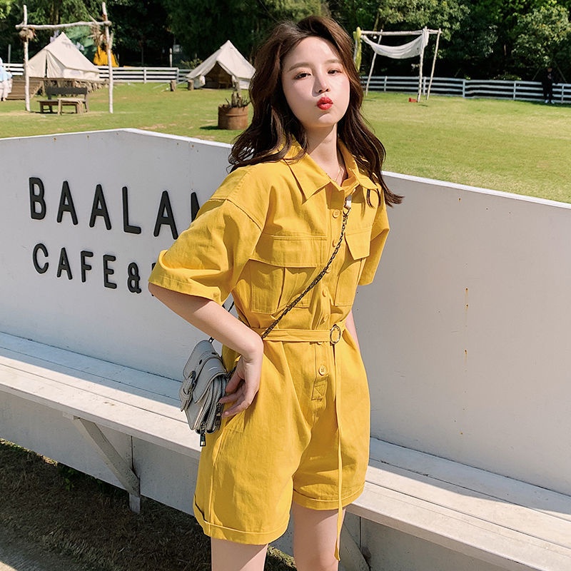 Musim panas tipis overall longgar gaya Korea overall