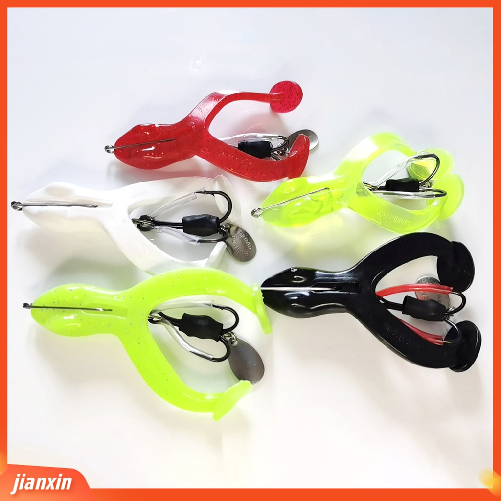 [Jianxin] lure Hook Tajam Penembus Tinggi Tahan Gigit Semua Air Yang Berlaku Menggoda Angling PVC Memancing Thunderfrog Kait Ganda Memancing Luar Ruangan