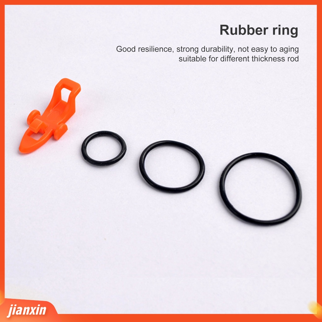 [Jianxin] fishing Hook Keeper Anti-slip Dengan Alas Anti Selip Universal Pemasangan Mudah Karet Elastis Band Fix Hook Lubang Besar Pancing Alat Umpan Kait Konektor Lure Aksesoris