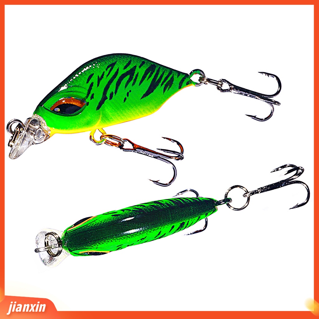 [Jianxin] 3.8 Cm/3.3g Ikan Kecil Umpan Simulasi 3D Fisheye Wobbler Kait Tajam Ganda Mencegah Pelarian Bass Laut Profesional Memancing Umpan Buatan Umpan Keras Memancing Tackle