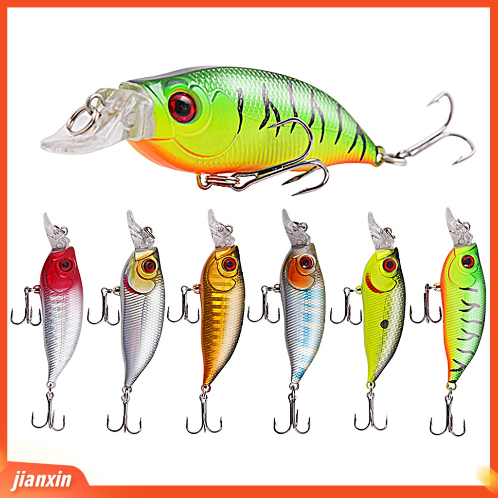 [Jianxin] fishing Umpan Simulasi Warna Terang 3D Fisheye Water Popper Kait Tajam Mencegah Lolos 7.4cm/8.5g Umpan Pancing Mino Tenggelam Umpan Keras Perlengkapan Memancing