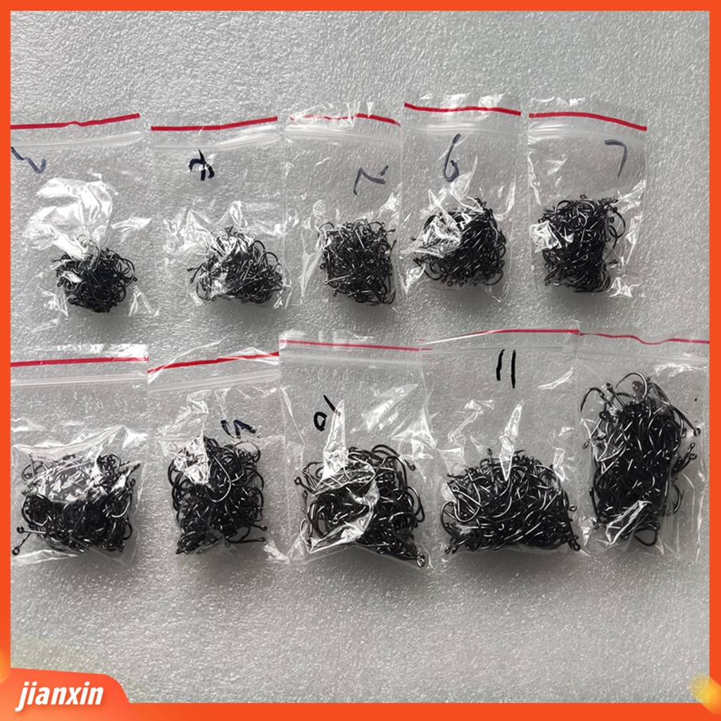 [Jianxin] 1000pcs Kail Pancing Tajam Nomor 3-12 Tahan Lama