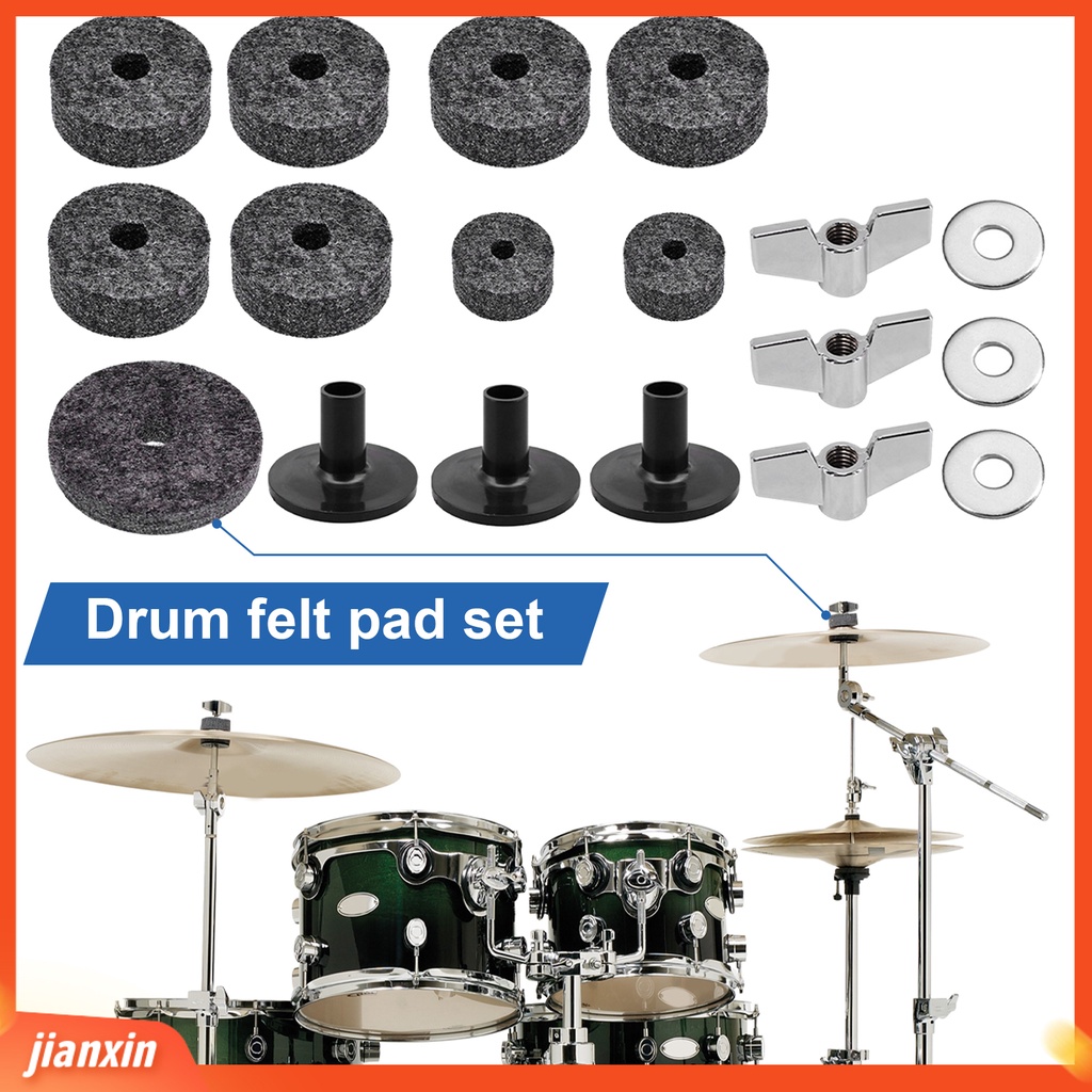 [Jianxin] Pad Cymbal Bahan Felt Untuk Drum