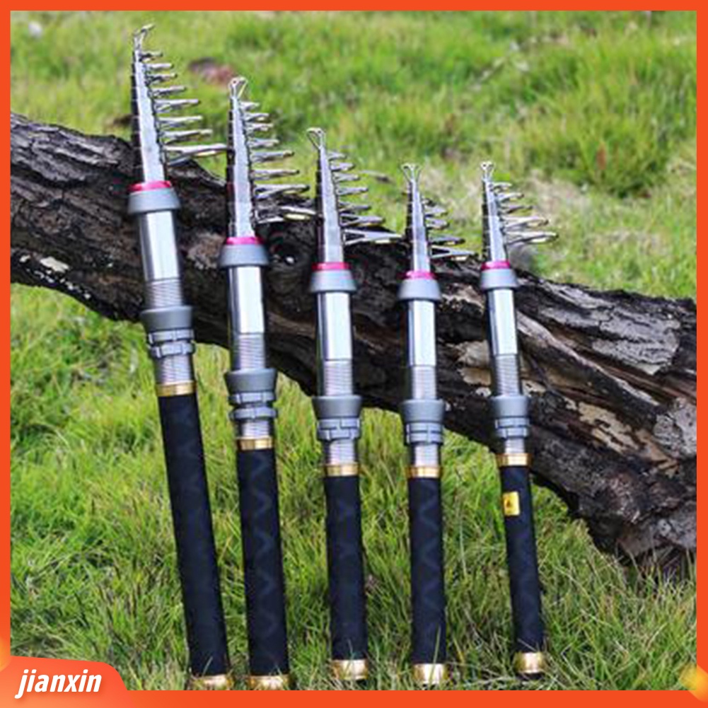 [Jianxin] Joran Pancing Teleskopik Mini 1.3-2.7m Bahan Karbon Fiber Untuk Outdoor / Laut