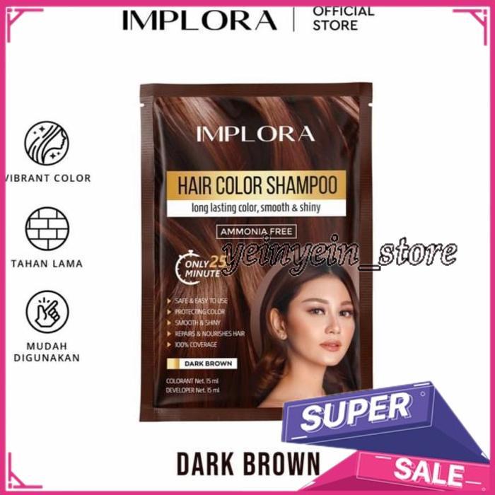 IMPLORA HAIR COLOR SHAMPOO / SAMPO PEWARNA RAMBUT FREE ONGKIR