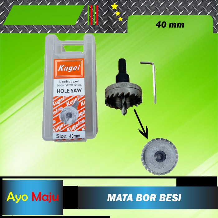 Hole Saw Besi 40mm / HoleSaw Besi 40mm / Mata Bor Besi 40mm KUGEL