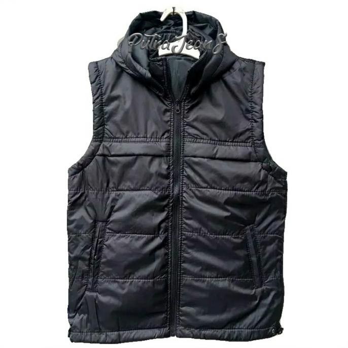 Rompi Parasut Hitam Vest Polos Pria Jaket Rompi Motor Anti Air Nevy