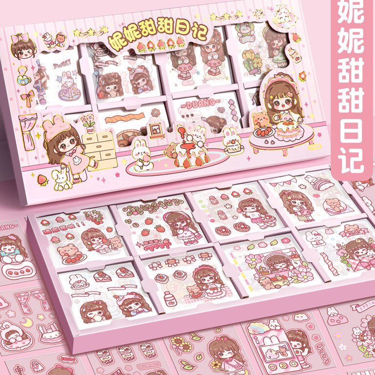 

Terlaris 200 lembar Sticker Box PVC Jumbo Size 73