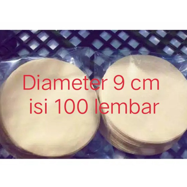 

【Penjualan Terbaik】✅COD Kulit dimsum,ukuran 9 cm ,100 lembar/ pack