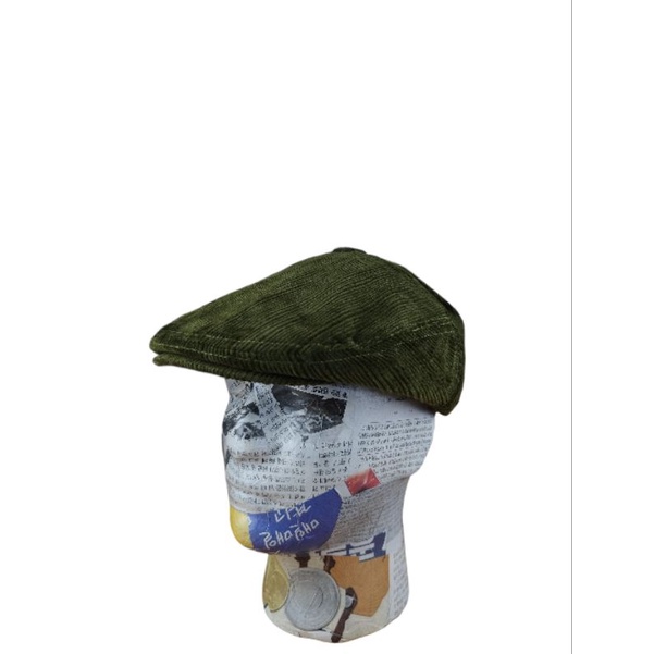 Topi flatcap corduroy premier original topi klasik