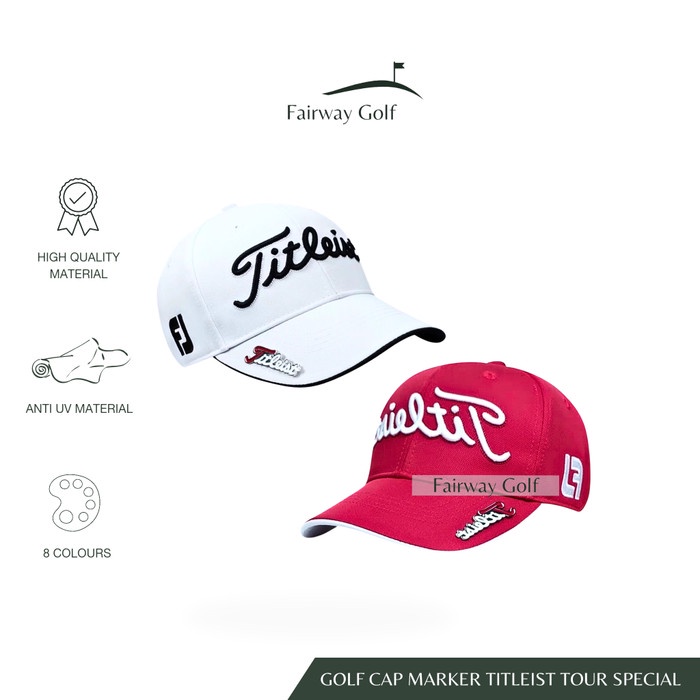 PREMIUM TOPI GOLF MARKER TITLEIST TOUR SPECIAL 5 VARIAN ORIGINAL BEST QUALITY