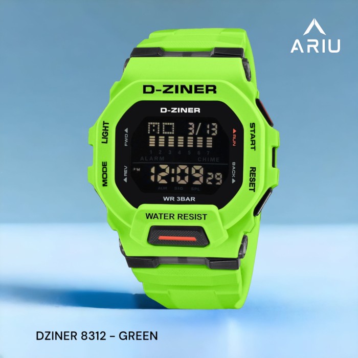 HOT SALE ARIU - JAM TANGAN DZINER DIGITAL WR 30M WATCH - 8312 TERMURAH