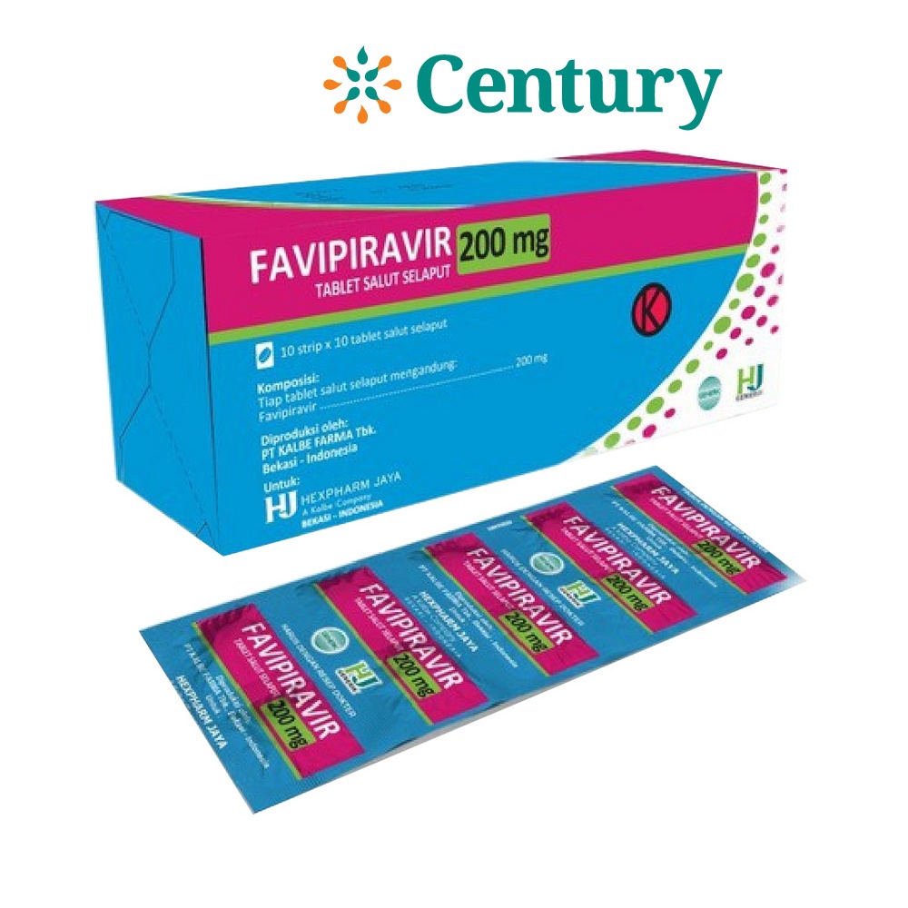 FAVIPIRAVIR 200MG 1 STRIP ISI 10 TABLET (HEXPHARM) / ANTI VIRUS