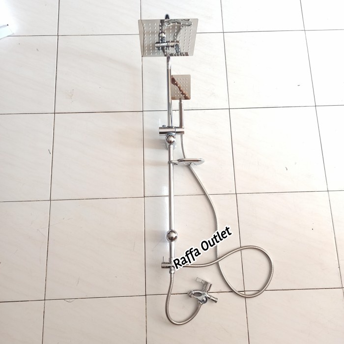 Paket Shower Tiang Set+ Kran Cabang/Shower Mandi
