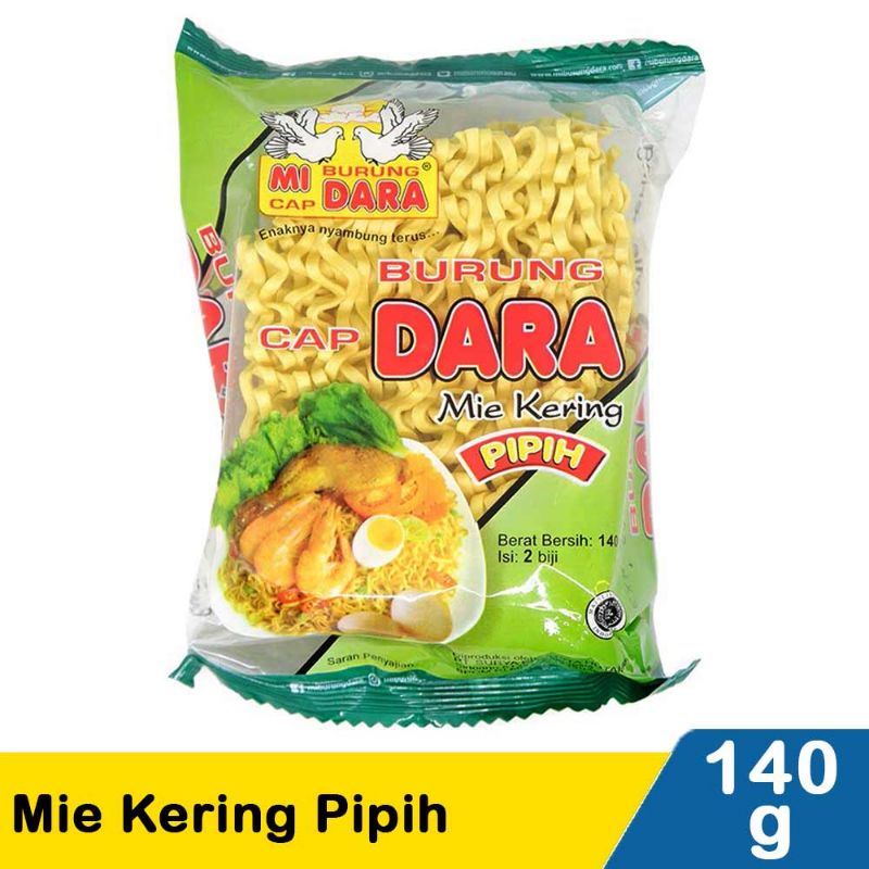 

Burung Dara Mie Kering Pipih 140G