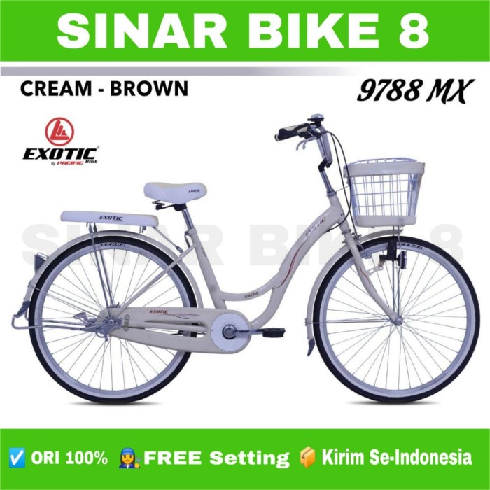 Sepeda Ni Keranjang Dewasa Perempuan Exotic Et 9788 Mx 26 Inch