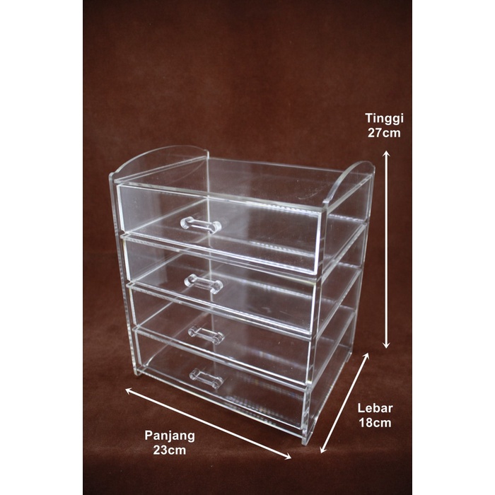 

Terlaris Rak Jual Acrylic Drawer / Lemari 4 Susun