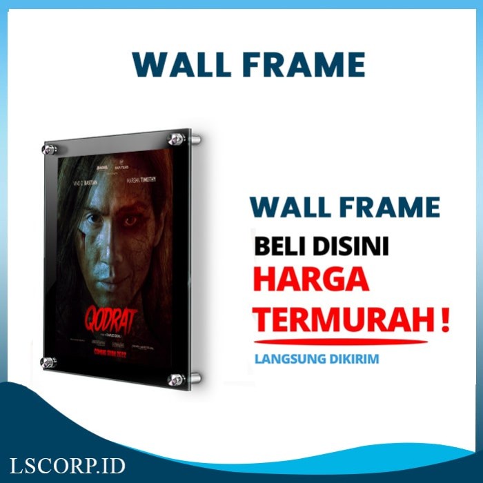 

Terlaris Rak Akrilik Dinding A4 2 Mm Wall Frame Poster Acrylic Tembok Bioskop A4