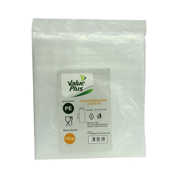 

VALUE PLUS PLASTIK PE 15X30