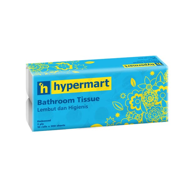HYPERMART VALUE PLUS TOILET TISSUE EMBOSSED 10 PCS - TISU