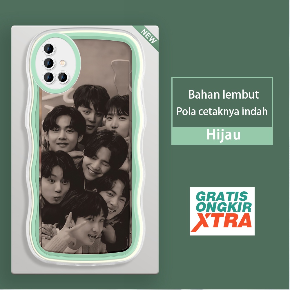 Mulia Samsung A33 A50 A51 A52 A50S A52S A53 A72 A73 5G Casing Ponsel  Boyband BTS Korea Selatan  war