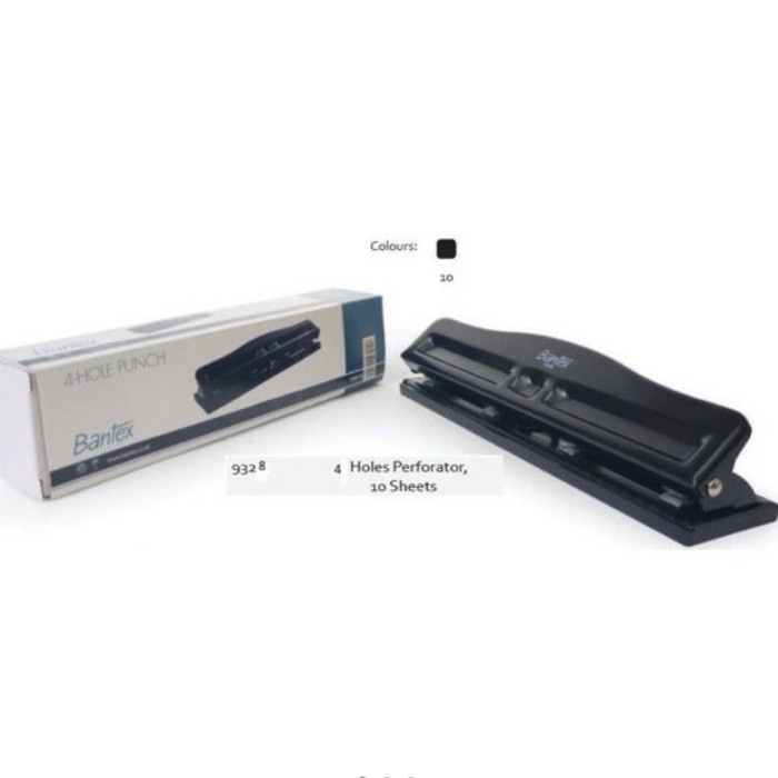 

Best Seller Pembolong 4 Lubang Bantex 9328 / Perforator 4 Hole Punch Bantex