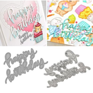 

Best Seller Cutting Dies - Letter Happy Birthday Pattern Hbd20_04