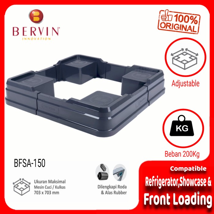 Terlaris Bervin Kaki Mesin Cuci Fron Loading / Dudukan Mesin Cuci Front Loading