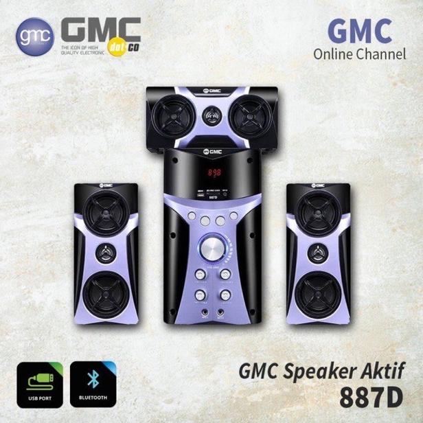 Speaker Bluetooth Gmc 887D Speaker Aktif Multimedia Karaoke Gede Hhi Tantanmall1