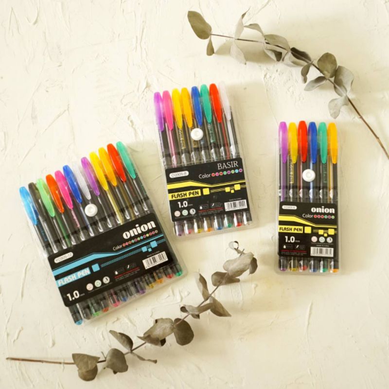 

SET BOLPEN GEL NEON GLITER / BOLPOIN GEL