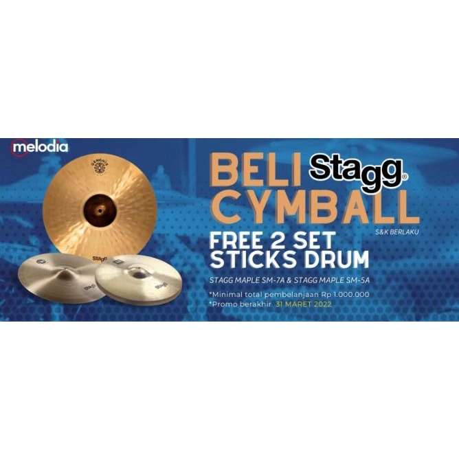 Stagg Cymbal Dh-Rm20B, 20 Dh Briliant Ride Medium
