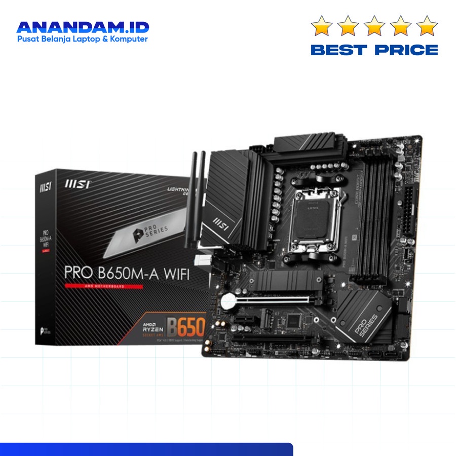 Motherboard MSI PRO B650M-A WIFI AMD Ryzen AM5 DDR5