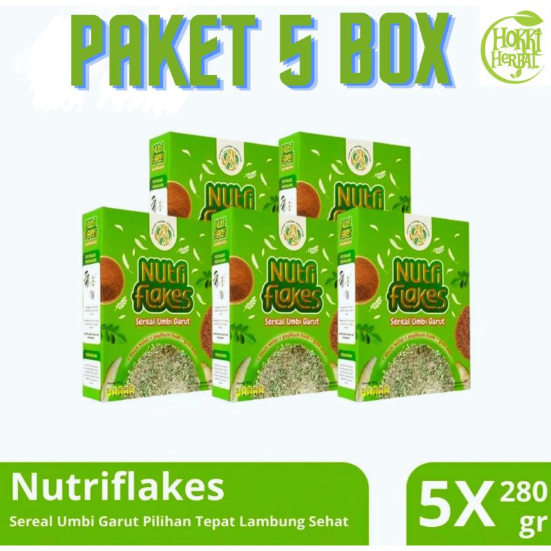 

PAKET 5 BOX NUTRIFLAKES EKSTRAK UMBI GARUT EFEKTIF ATASI ASAM LAMBUNG MAGH GERD ASLI
