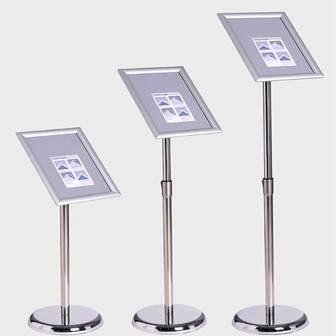 

Adjustable Standing Menu Frame Sign Holder Display A3 A4 Stainless