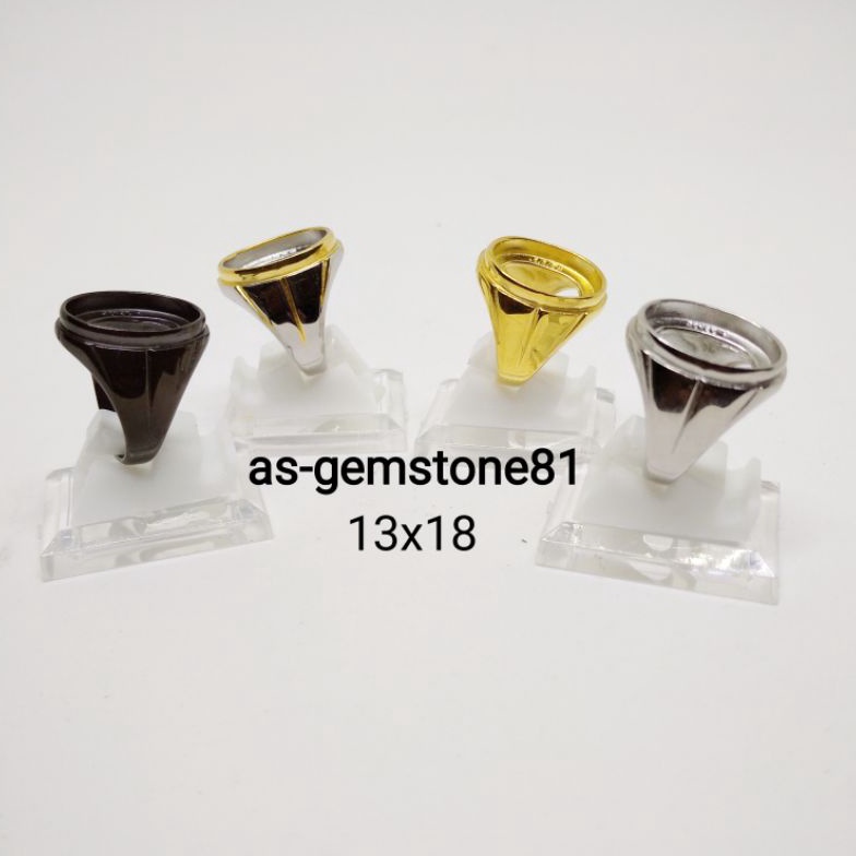 (Z.T㊛Q㊛> Emban Ring Cincin [titanium] 13x18 terviral