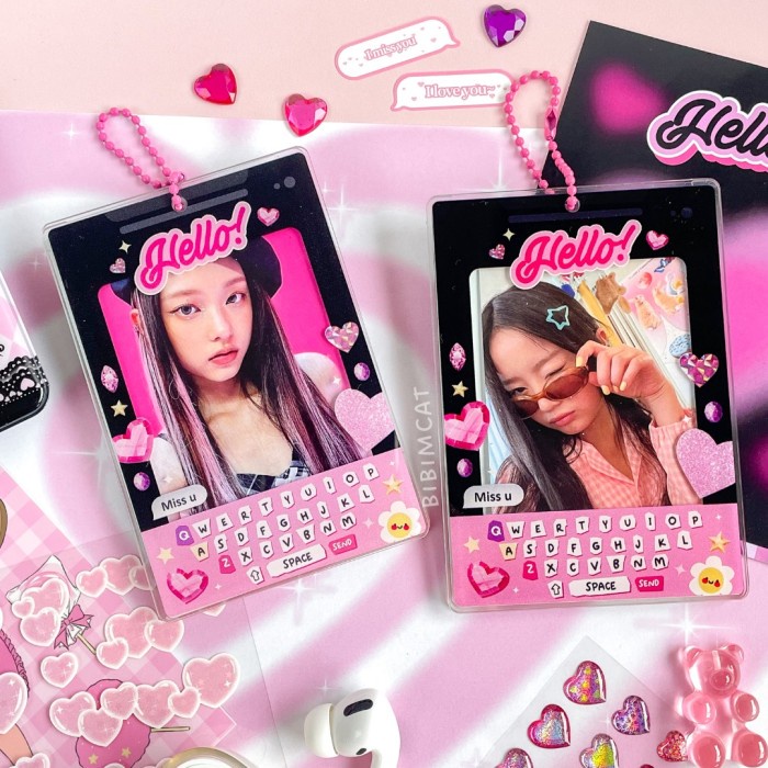

Terlaris Hello! Phone Acrylic Kpop Photocard Card Pc Holder By Bibimcat