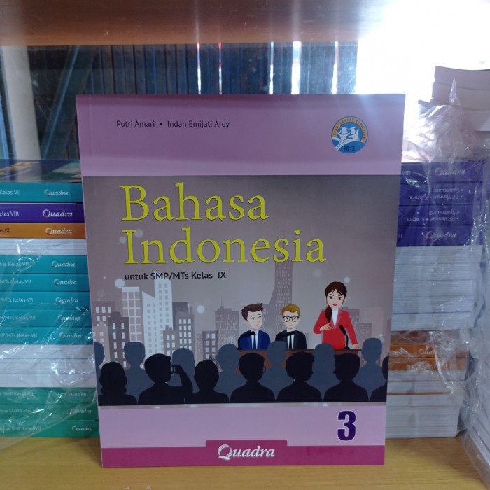 PROMO NEW BUKU BAHASA INDONESIA KELAS 9 REVISI QUADRA TERMURAH