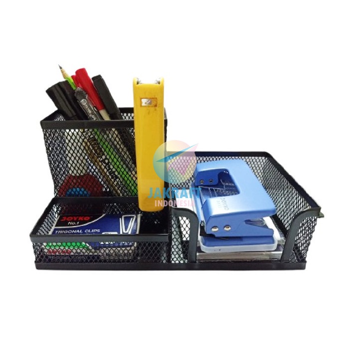

Bestseller Desk Set Joyko Ds-20 Tempat Alat Tulis Pensil Meja Jaring Besi Lengkap