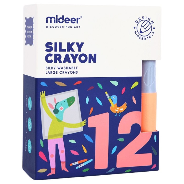 

Best Seller Std Mideer Silky Crayon 12