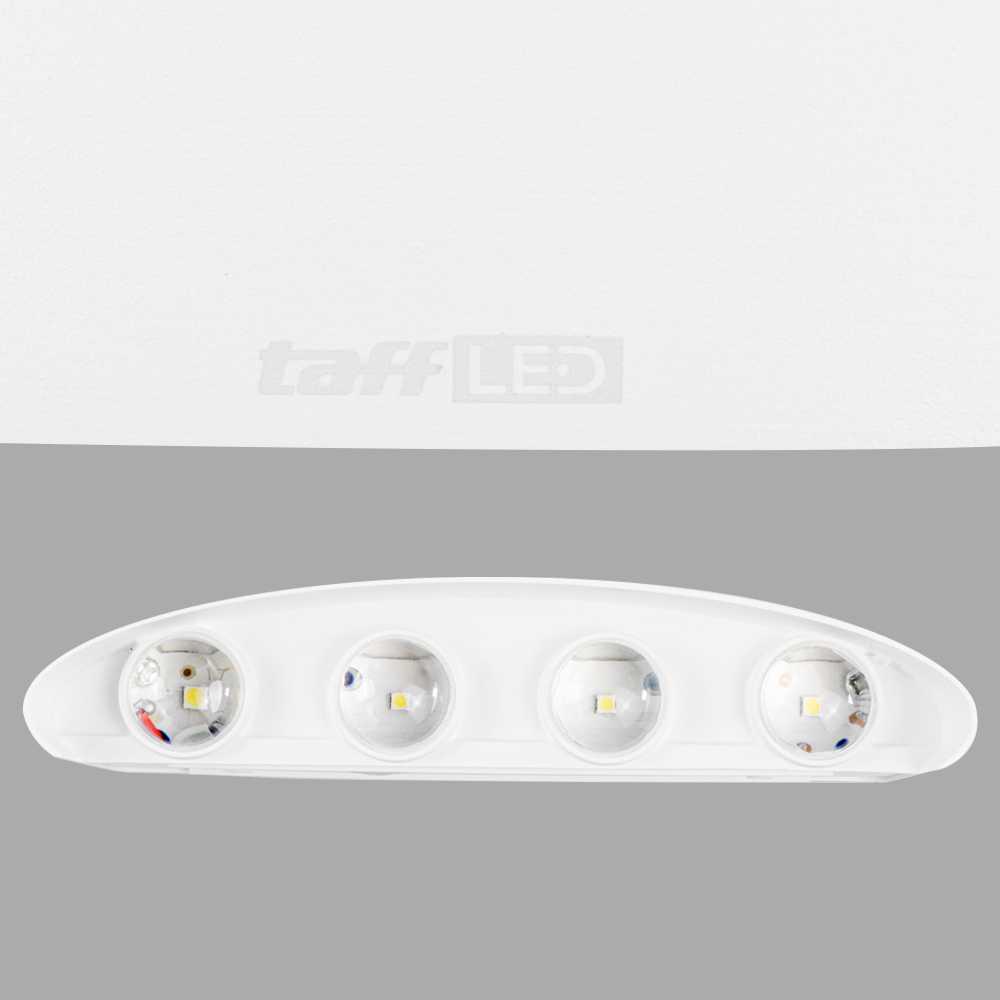 TaffLED Lampu Dinding Hias Outdoor Modern Aluminium 8 LED Cool White - 366-8