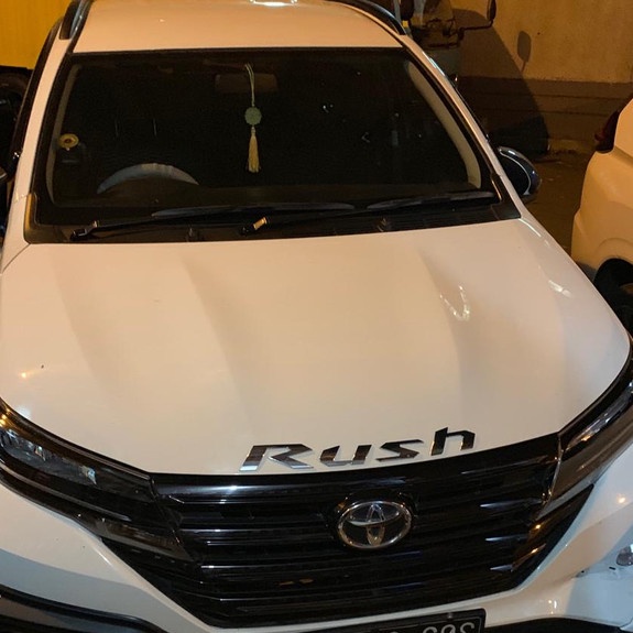 Terlaris Emblem Kap Mesin Rush/ Emblem Rush/ Logo Kap Mesin Rush/ Tulisan Rush